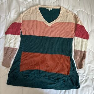Grace & Lace Knitted Striped Sweater